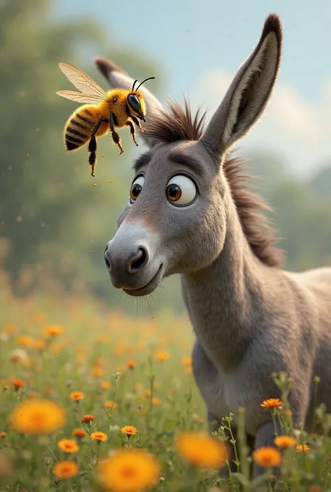 Bee on a donkey