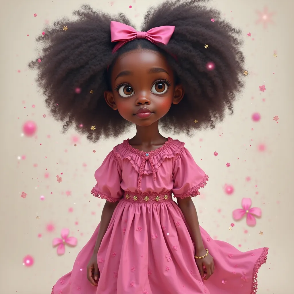 Masha from “Masha and the Bear” is a black woman with the face of a man in a pink dress and a pink kerchief