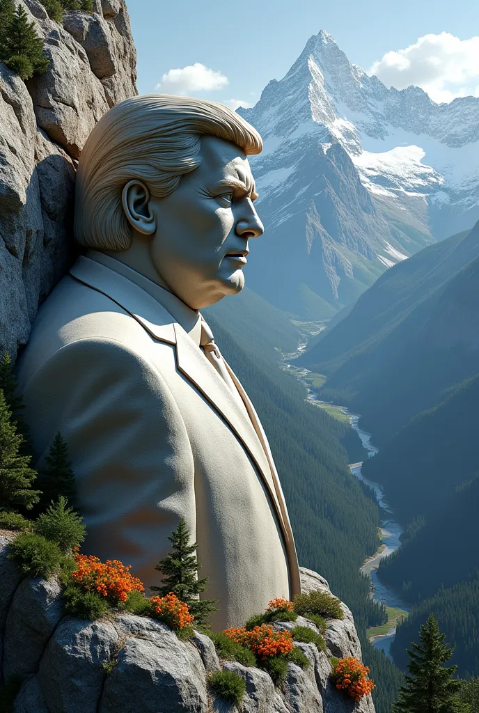 I want a statue of a Trump carved on the mountain