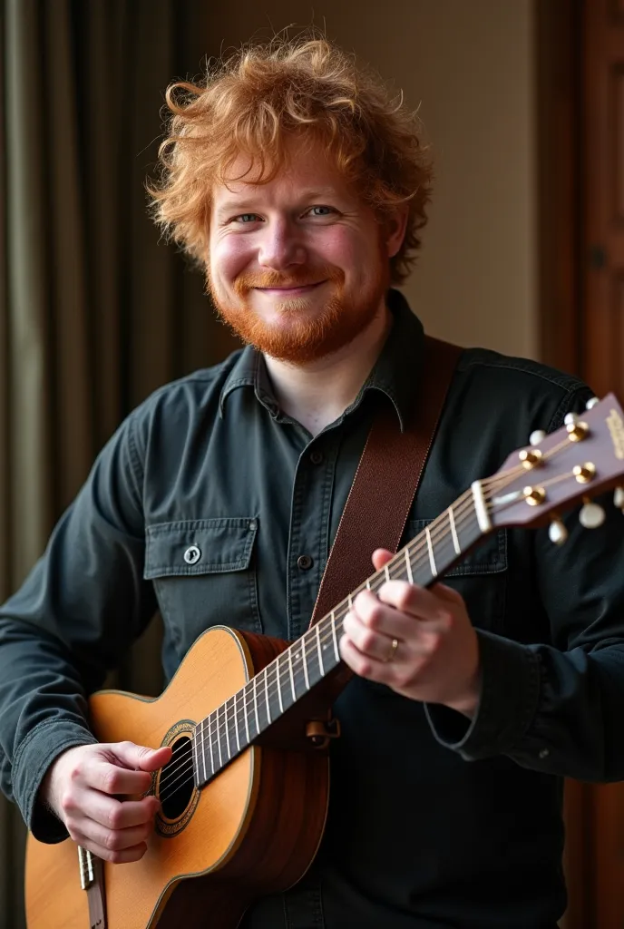 Ed Sheeran showing his huge ginger penis