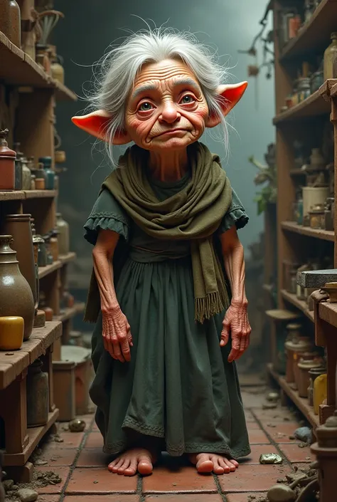 Dwarf old lady