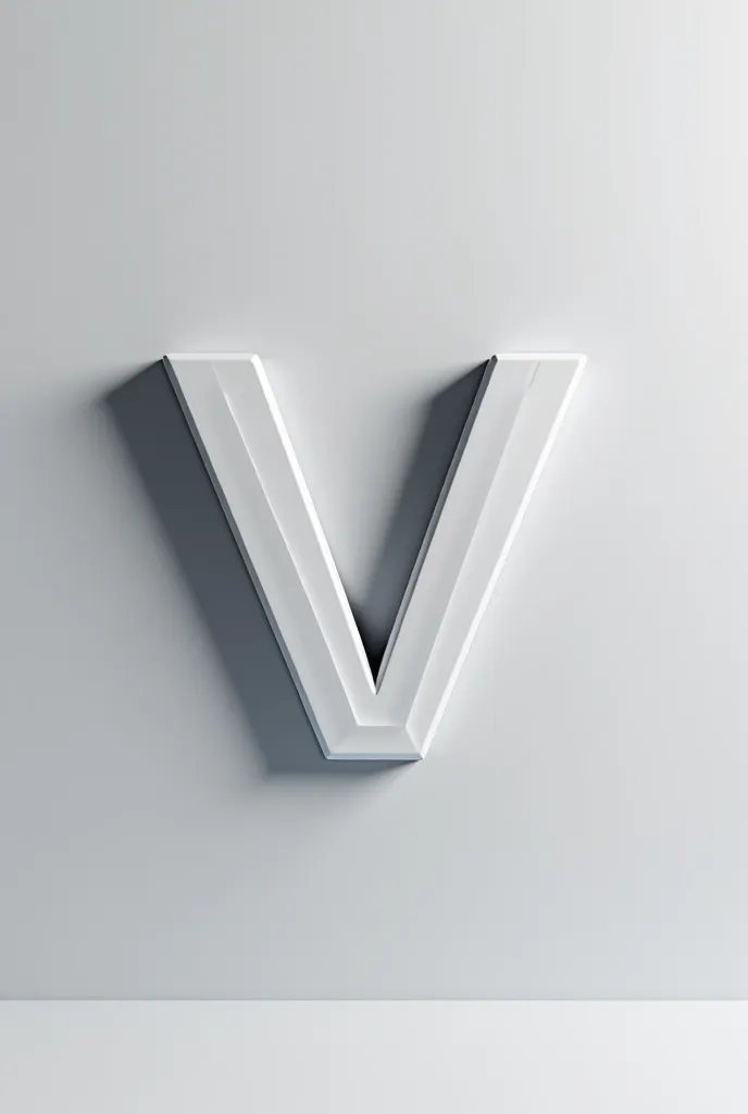 Create a 3D logo for an iPhone store with the name VStore