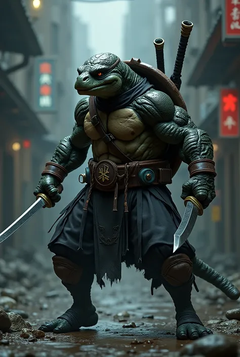 armed ninja turtle