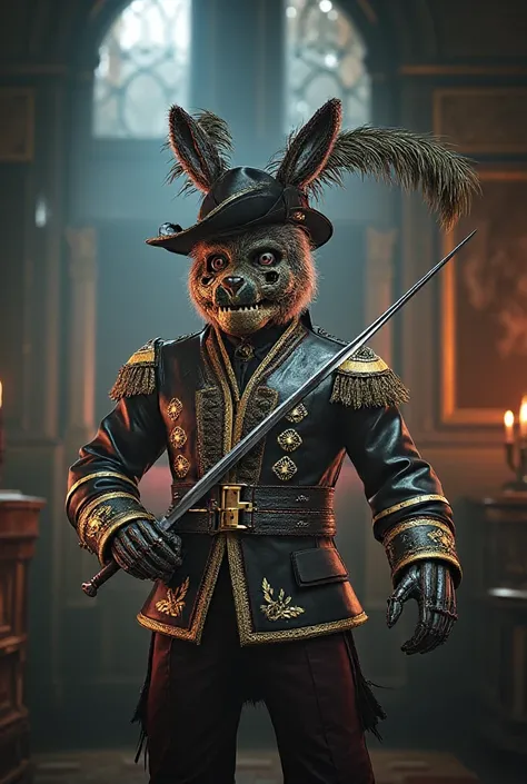 Do Springtrap from FNAF dressed as musketeers 