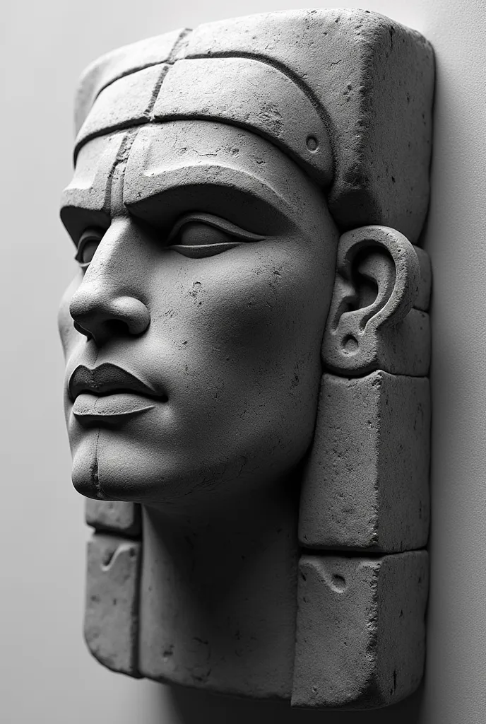 Let it be in black and white, An Olmec head is a typical Tabasco figure 