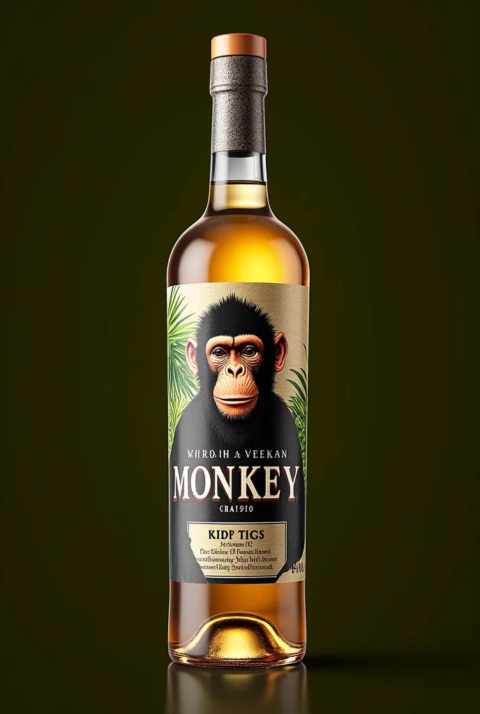 Create a premium vodka brand called Monkey 