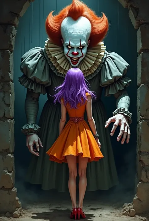 Pennywise meets  Daphne Blake from Disney  cartoon Scooby Doo 