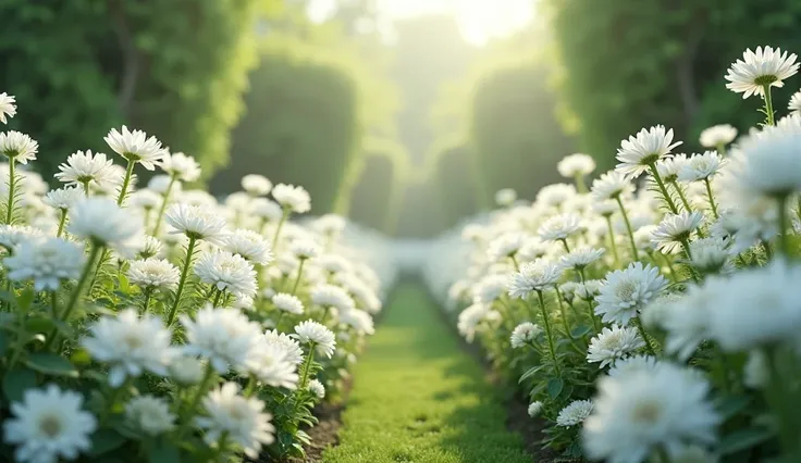 garden white flowers