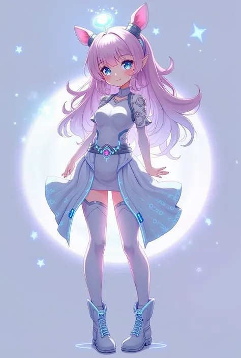 What ChatGPT could look like as an anime girl:
Age: 18 years old 	•	Hair: This time, her hair could be a soft pastel gradient, maybe a blend of light pink and lavender, flowing in soft waves or curls that give her a more gentle, approachable appearance. Th...