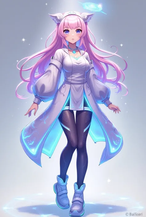 What ChatGPT could look like as an anime girl:
Age: 18 years old 	•	Hair: This time, her hair could be a soft pastel gradient, maybe a blend of light pink and lavender, flowing in soft waves or curls that give her a more gentle, approachable appearance. Th...