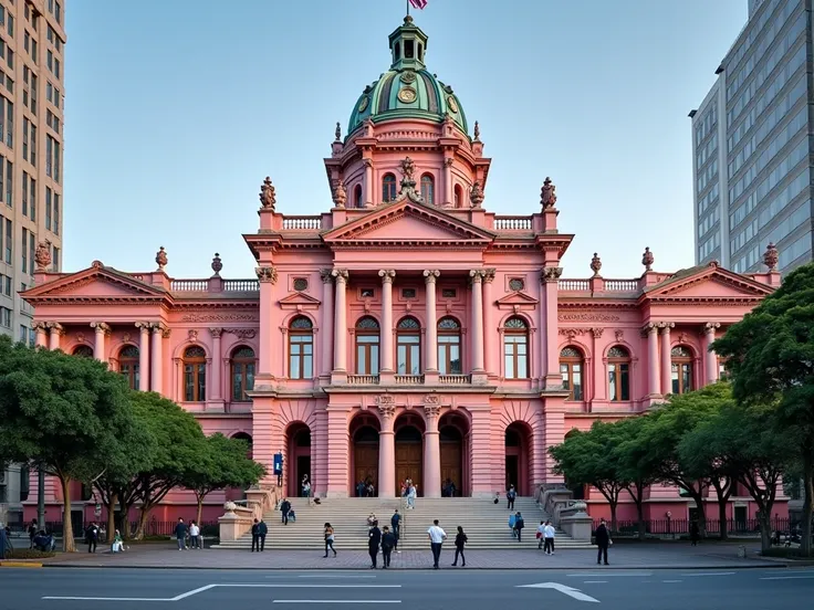 A photo of the Argentine Congress or Casa Rosada