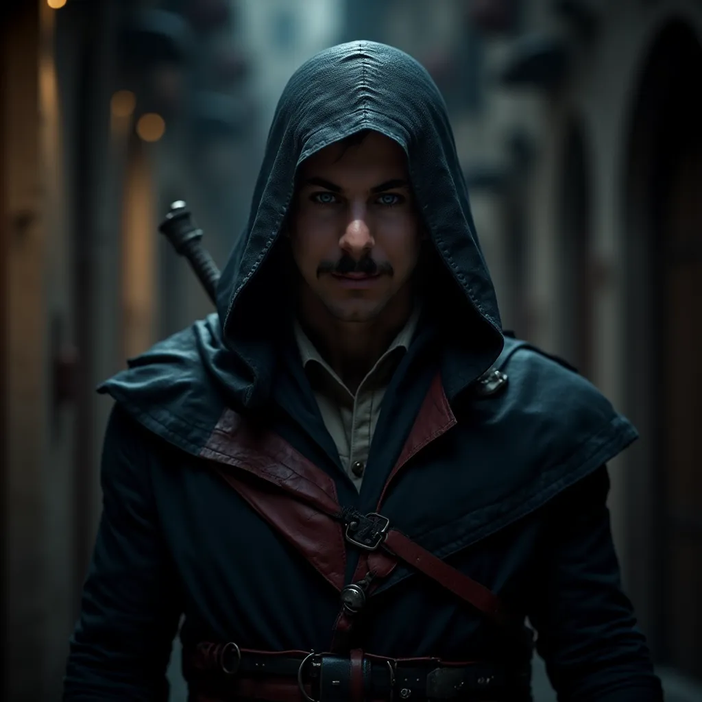 Assassin's Creed style,8k,high quality eyes,male