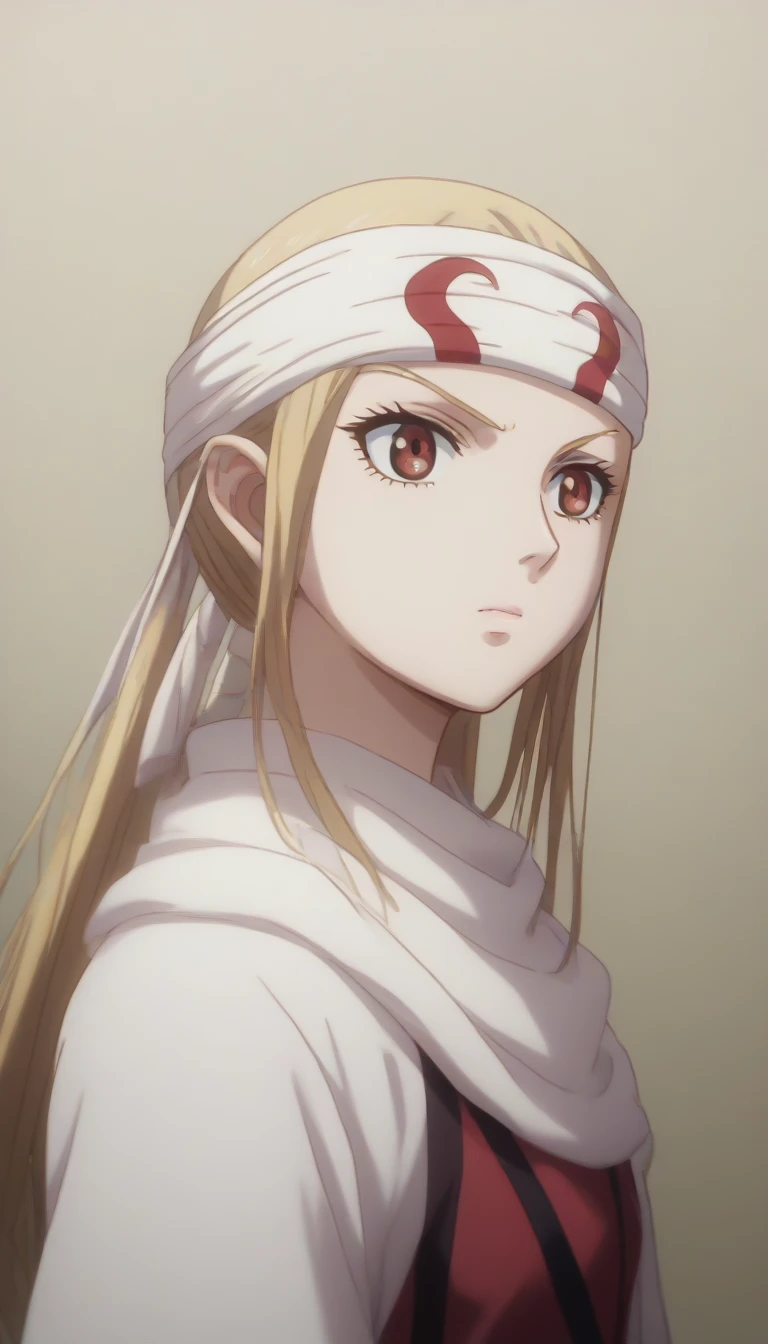 kyoukai  1girl,     (((cowl)))     source_, score_9, score_8_up, score_7_up, score_6_up,  BREAK cowl ((((headband ))))   standing  looking ahead looking at viewer accurate clothing  high quality clothing very beautiful girl cowboy shot  mashiro shiina, lon...