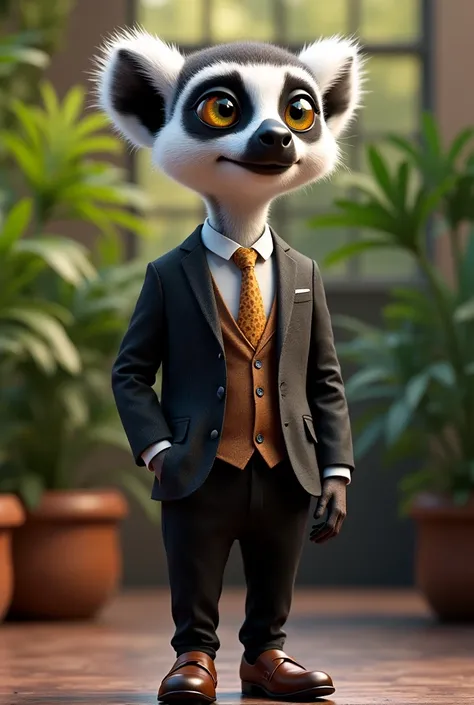 Lemur in a suit