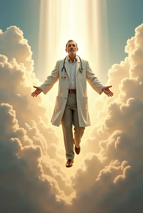 Doctor José Gregorio Hernández entering heaven 