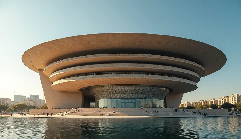 The Bibliotheca Alexandrina standing tall in modern Egypt, a tribute to the lost knowledge of the past.