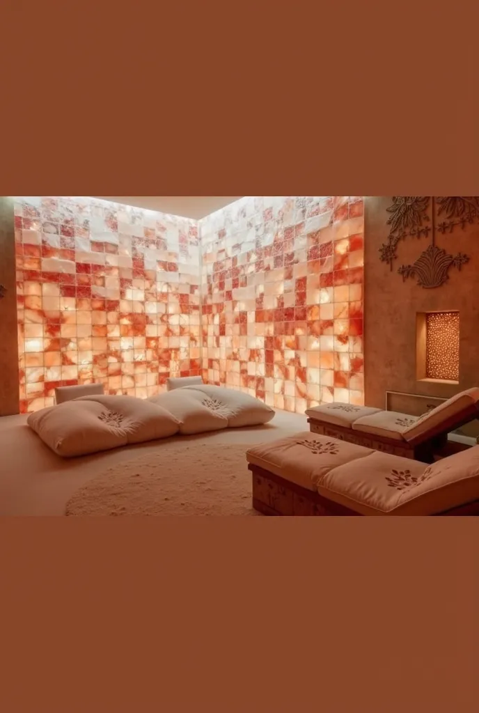 I want you to make me a lilies flowerr inspired salt therapy room for a spa