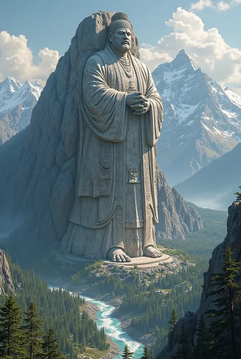 I want the statue carved on the mountain