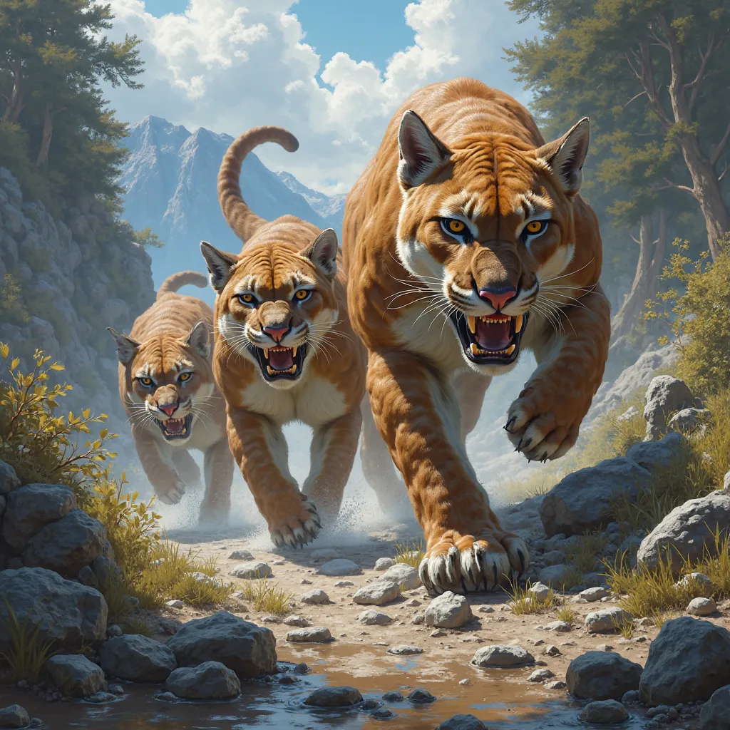 Aggressive cougars