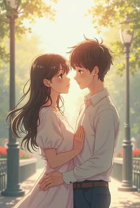 Create a video, in which a couple is in love:

Follow this parameter, following the detailed song, to have a meaning, for the video .

- Make an anime-style version.

- Pay attention to the details, It's a couple, Who loves, but you have to move away.