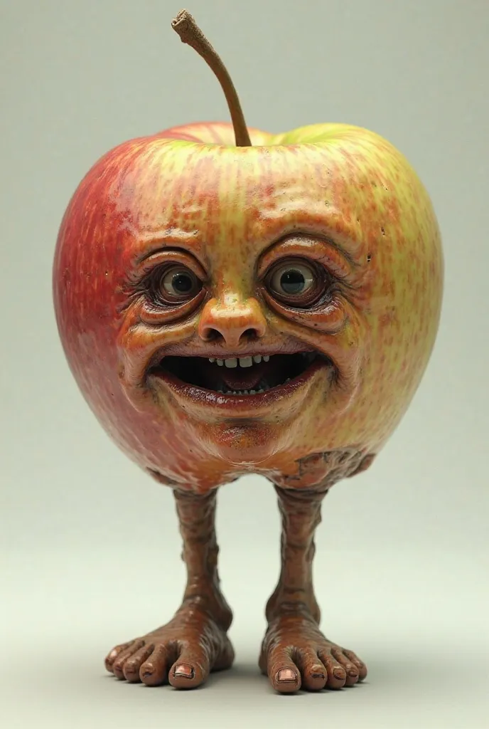 ugly apple with feet