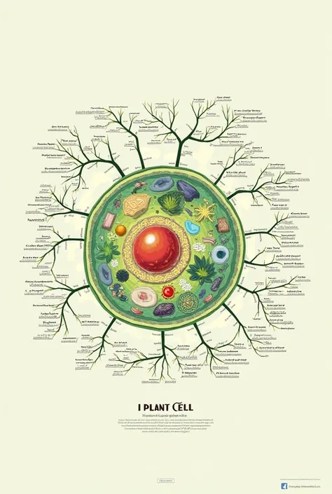 Create a short mind map about the plant cell