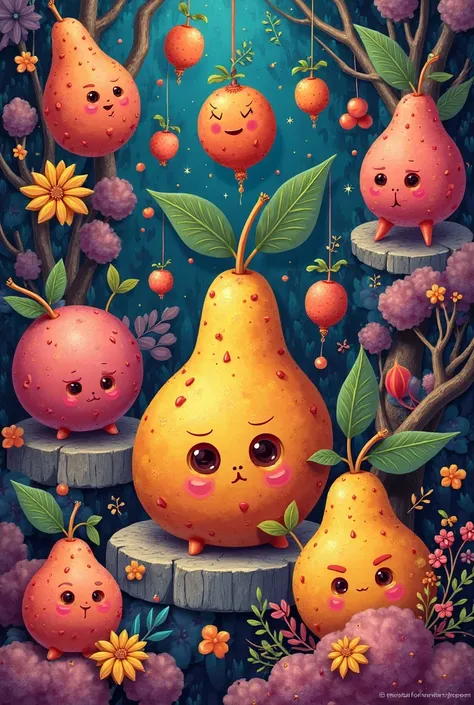 The crazy fruit(not alive) walpaper