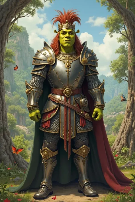 King Arthur Pendragon Shrek 3 with mullet haircut