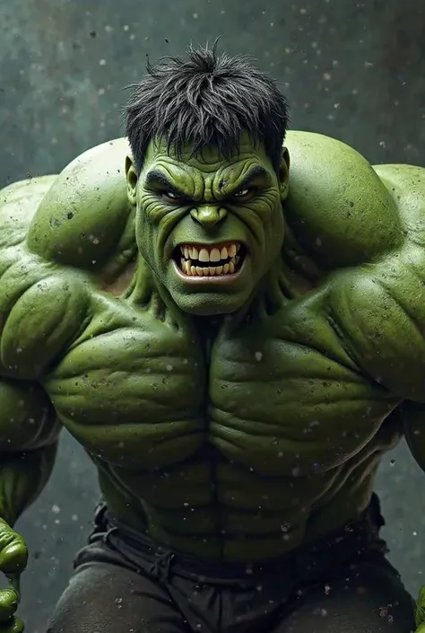 create an image of hulk saying you are weak esti