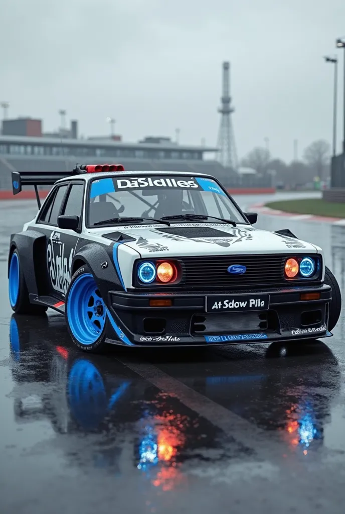 Draw Lada Priora with 5.000 horsepower black and white blue nitrosliks with SOTS vinyl they have beautiful lada priora LADA PRIORA GT LADA PRIORA body kits with SOTS vinyl