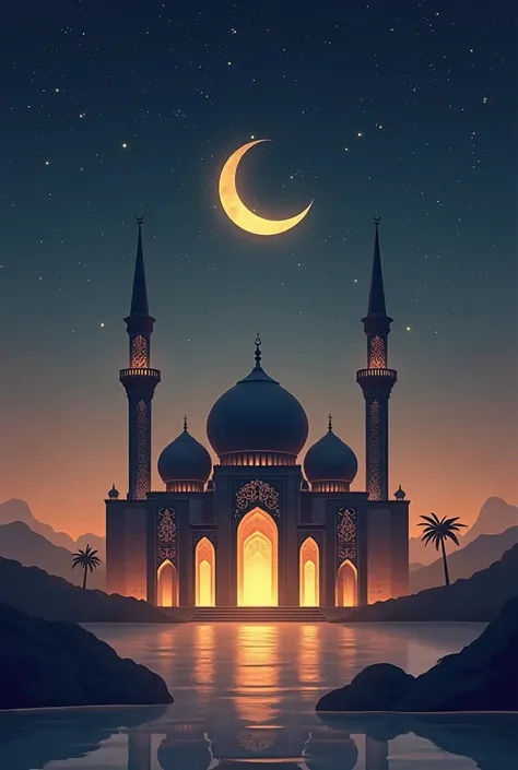 ramadan mosque background for a logo