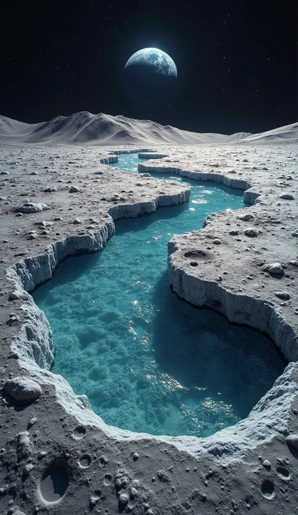 Water seen on the moon by satellite