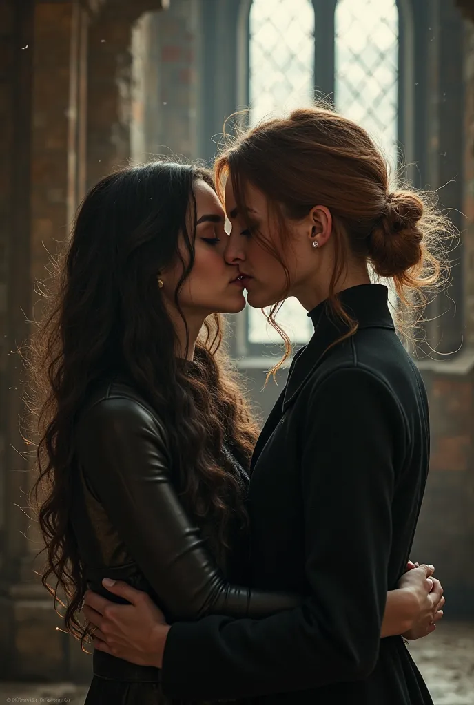 Pansy Parkinson kisses Hermione Granger 