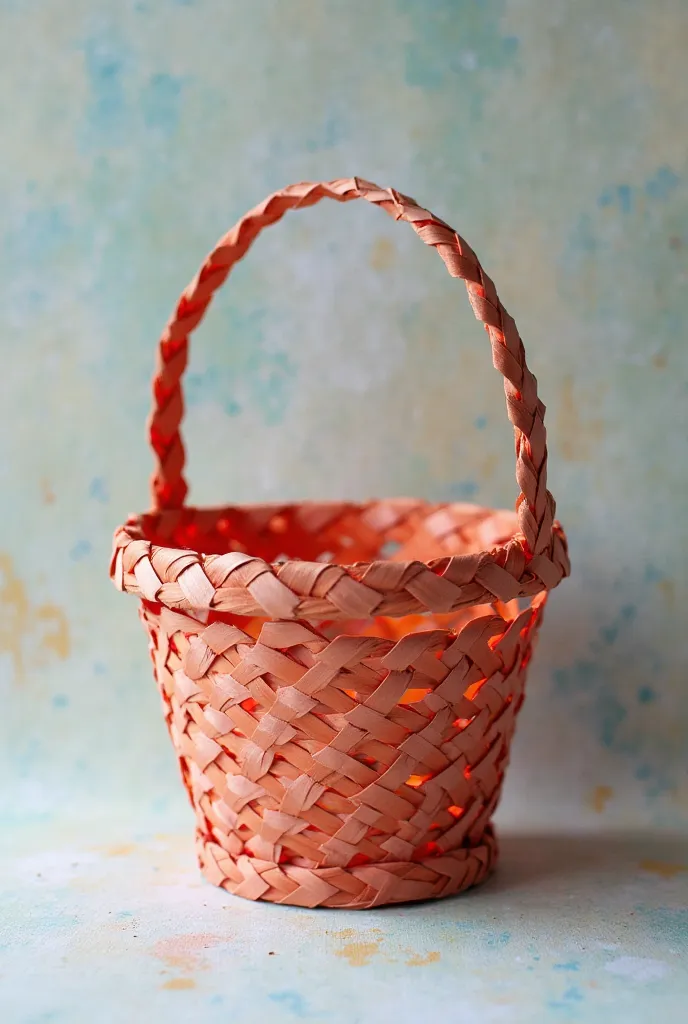 Make a paper basket once colored realistic, as if this 7th grade work were here