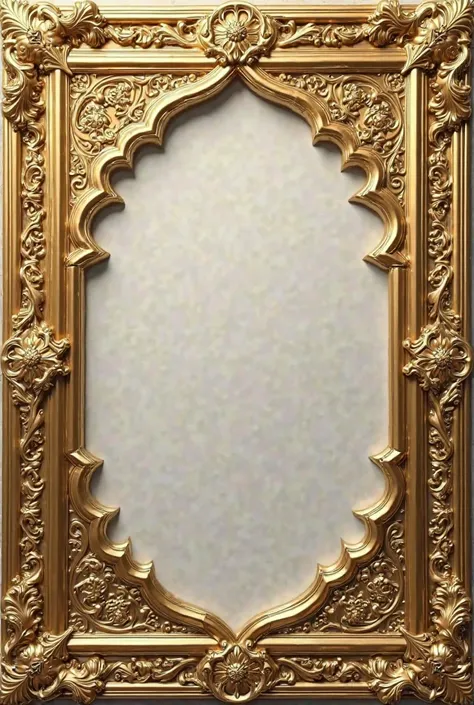 I need a gold frame with an Islamic pattern 
There is a bad word in the stool Abunjaim Zaman 