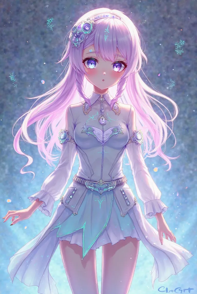 What ChatGPT could look like as an anime girl:
	•	Hair: This time, her hair could be a soft pastel gradient, maybe a blend of light pink and lavender, flowing in soft waves or curls that give her a more gentle, approachable appearance. Think of it as the k...