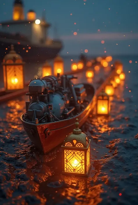  RADVAN TECHNICAL SERVICE AND SPARE PART SUPPLY 
A ship or marine engine symbolizes your company's activity.
Ramadan with lanterns to reflect the atmosphere of the holy month.
A congratulatory phrase such as "Ramadan Kareem from RADVAN TECHNICAL SERVICE. H...