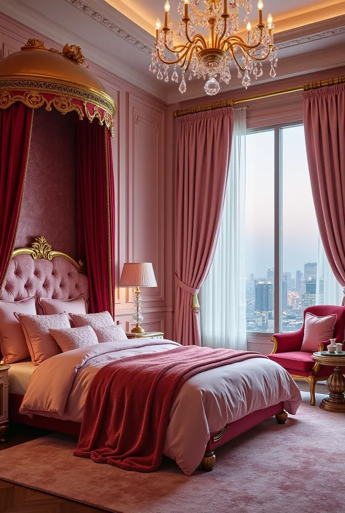 February – The Royal Pink Elegance Bedroom

Theme & Design:
February’s bedroom is a luxurious retreat inspired by royalty, blending rich pink and deep red tones for an opulent yet warm atmosphere. The room features premium materials, intricate details, and...