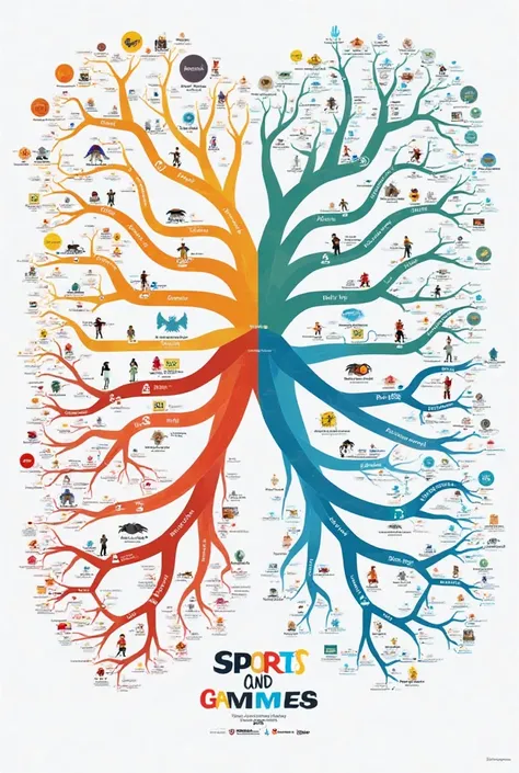 Mind map sport and games their differences and examples of games and sports 