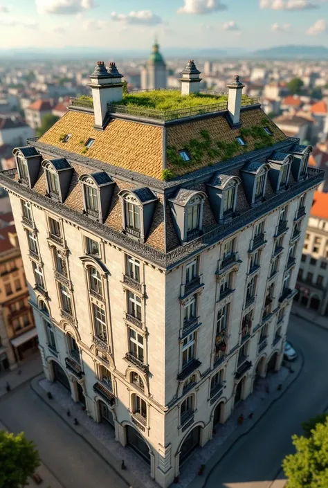 I don't want grass on my roof, And I want it to look like a French building