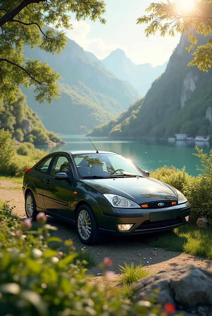 Beautiful Ford Focus 2003 Model Background Landscape
