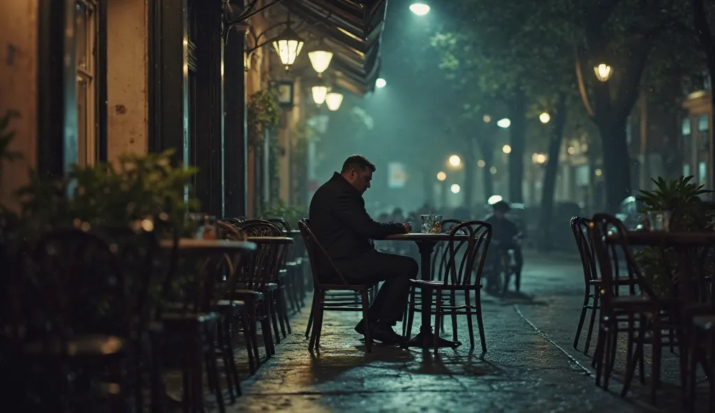 "The Man Who Never Sleeps" – A figure sits motionless at a café table, staring straight ahead with unblinking eyes. No one else seems to notice them. Days and nights pass, yet they never move, never blink, never leave.