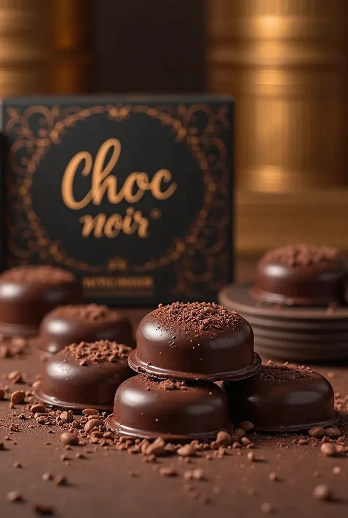 My brand logo is called Choc Noir and I will sell chocolates and I will sell chocolates from Dubai