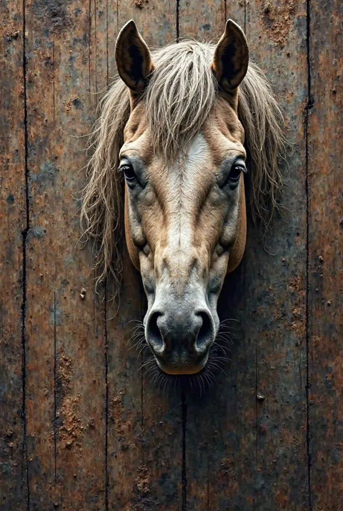 Wrinkling horse logo 