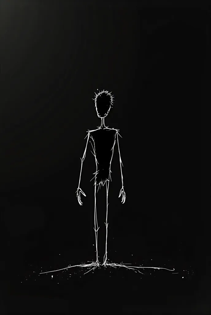 Stickman about motivational with black background 