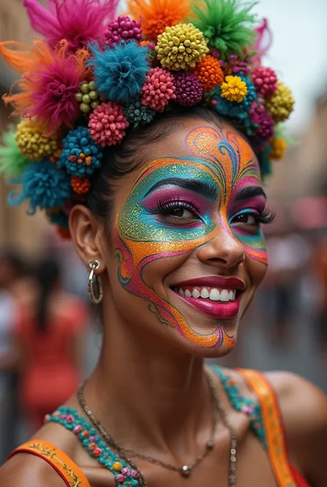 Carnival makeup by Frevo