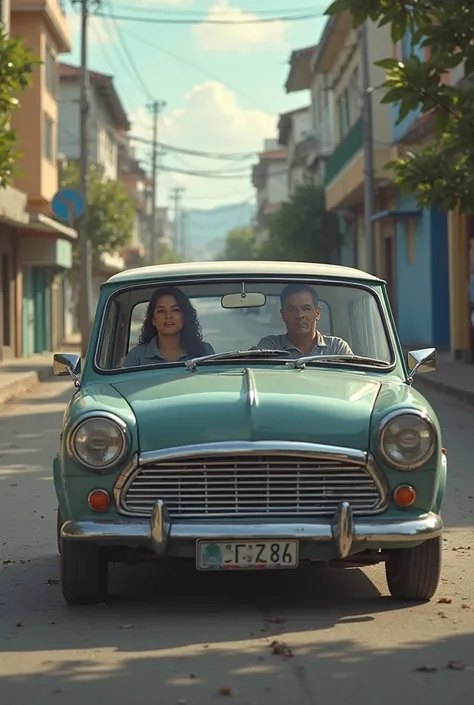 An ordinary car used by middle class Brazilians with this woman inside