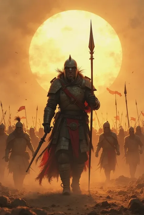 
Josabe-Bassebete is alone, surrounded by eight hundred enemy warriors. The dust rises in the air , the sun reflects on his armor. Everything says that he will be defeated. But he doesn't run away. He holds his spear and advances.