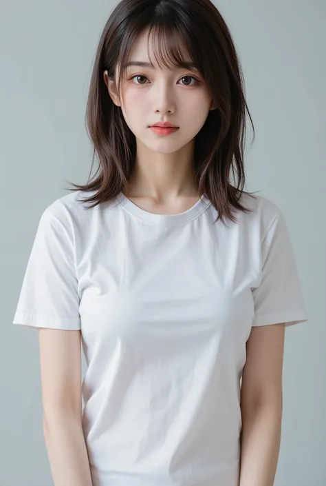 big breasts, High Resolution, masterpiece, Highest quality,
18 years old、(big breasts:2), (slender body:1.5), ( Long Thin Legs :1.5), ( plain black:1.5), High Resolution, masterpiece, accurate, Highest quality, high detail, ( super real:1.8),( white t-s...