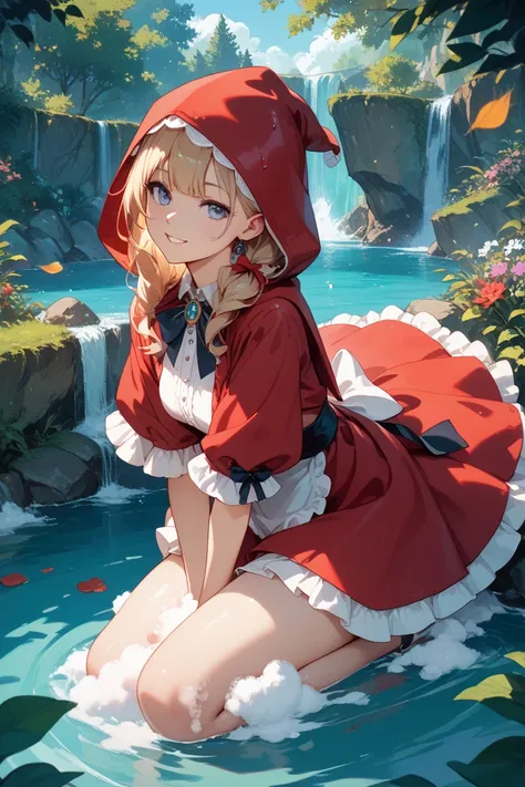 Little Red Riding Hood is serving me at the soapland